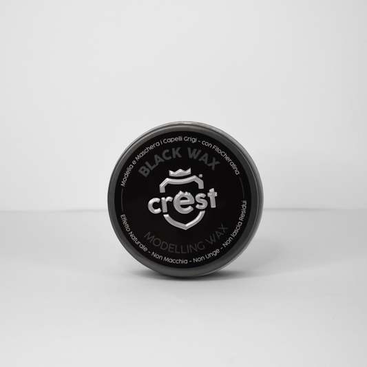 Crest Black Wax – Cera Modellante Nera Riflessante Tenuta Media