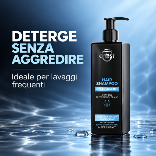 CREST Hair Shampoo Uso Frequente 500 ml per una detersione delicata senza aggredire i capelli