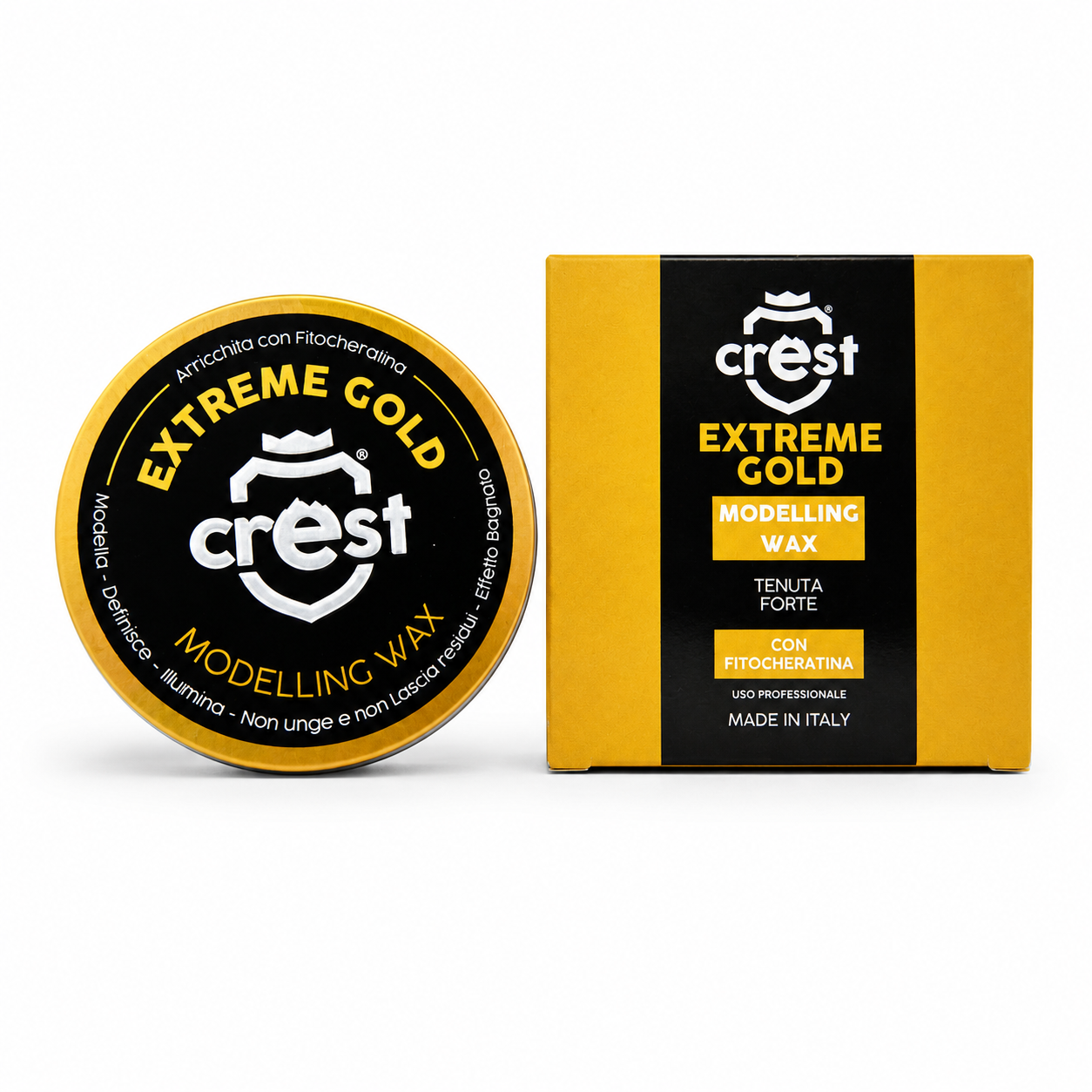 CREST Extreme Gold 100 ml cera capelli effetto lucido con glicerina vegetale