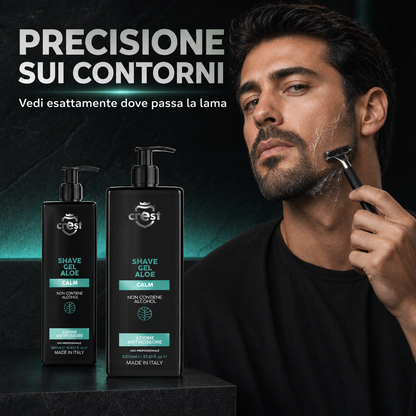 Shave Gel Aloe – Gel da Barba Trasparente Lenitivo