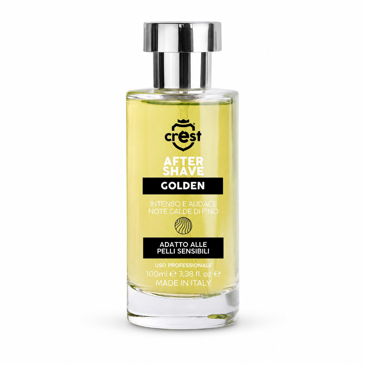CREST After Shave Golden – Dopobarba Note Calde di Pino