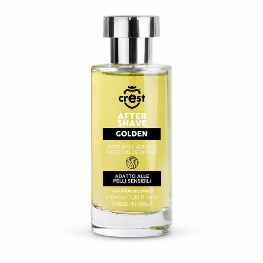 CREST After Shave Golden – Dopobarba Note Calde di Pino