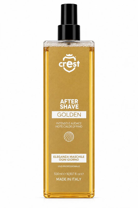 CREST After Shave Golden – Dopobarba Note Calde di Pino