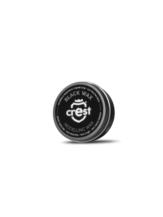 Crest Black Wax – Cera Modellante Nera Riflessante Tenuta Media