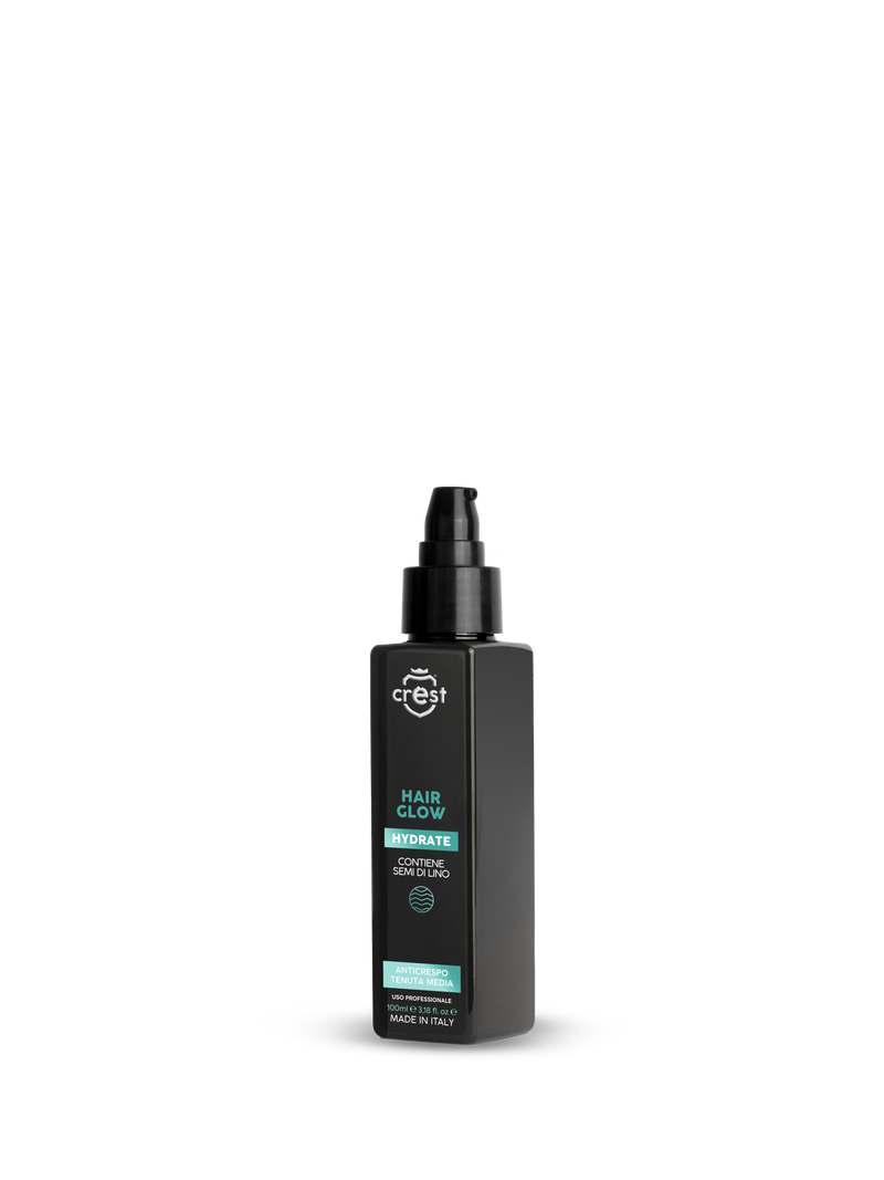 Crest Hair Glow Anticrespo – Fluido Lucidante Anti-Crespo per Capelli Uomo