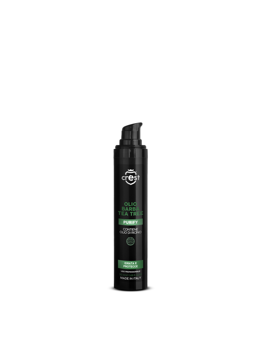 Olio Barba Tea Tree – Olio Barba Purificante e Lenitivo